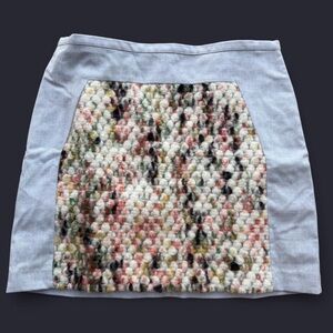 Banana Republic Textured Multicolor Mini Skirt